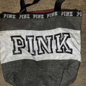 PINK Victoria's Secret Black and White Tote Bag